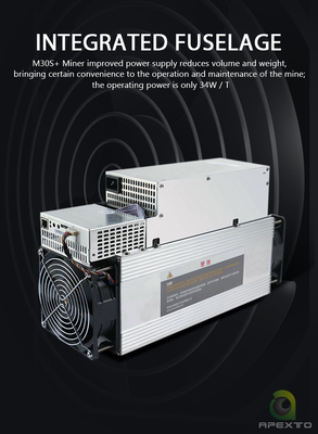 Ανθρακωρύχος 38W 86Th/S 3268W Sha-256 Microbt M30s BTC Asic